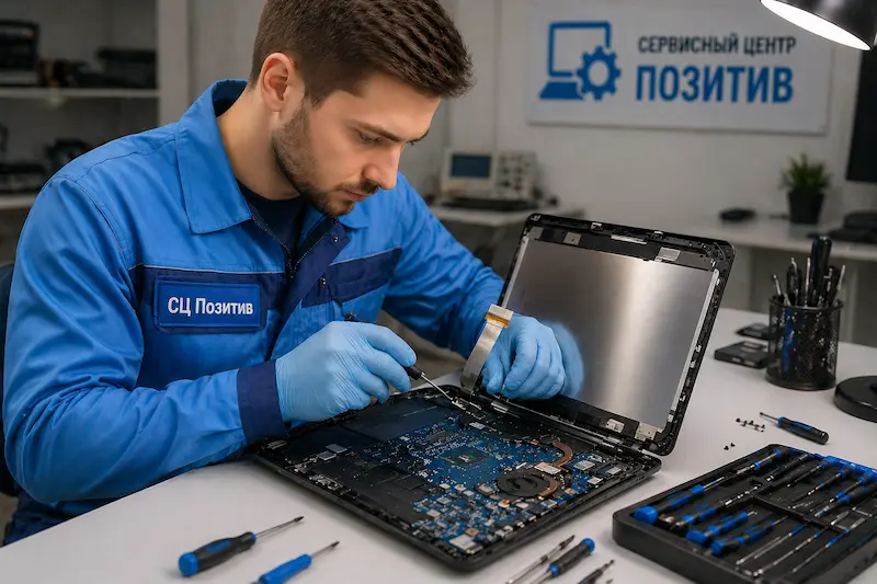 Ремонт шлейфа матрицы ноутбука в Красноярске