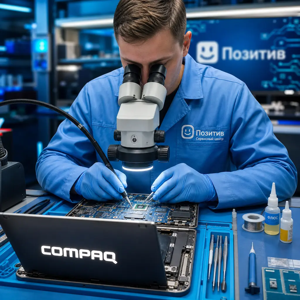 Замена видеокарты ноутбука Compaq в Красноярске
