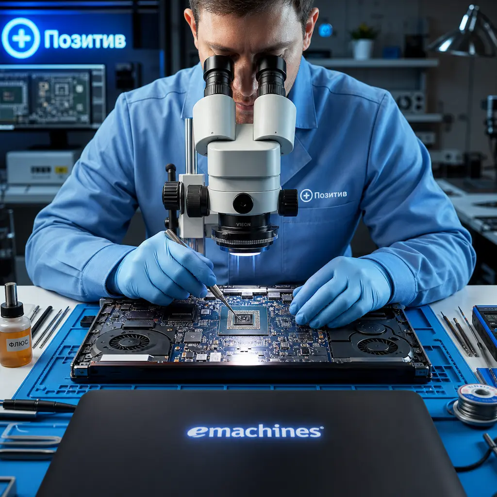 Замена видеокарты ноутбука Emachines в Красноярске