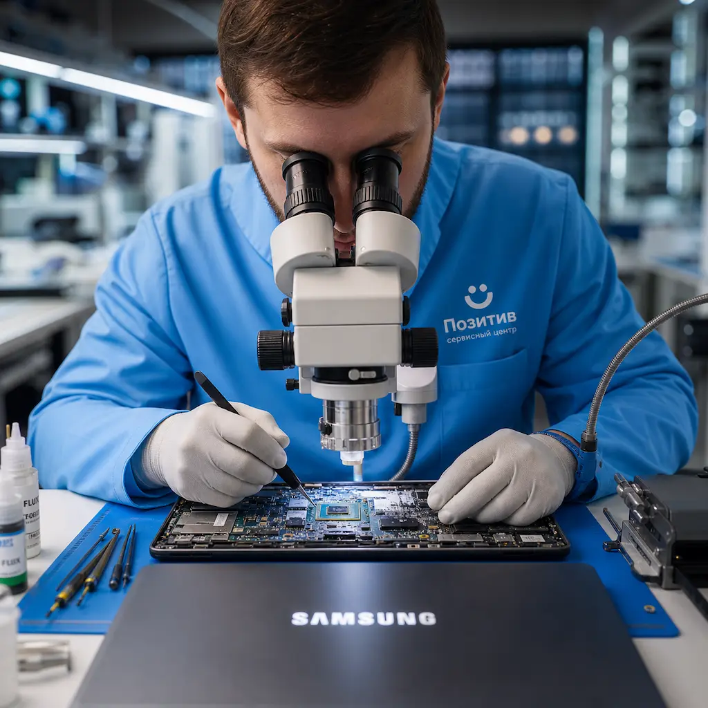 Замена видеокарты ноутбука Samsung в Красноярске