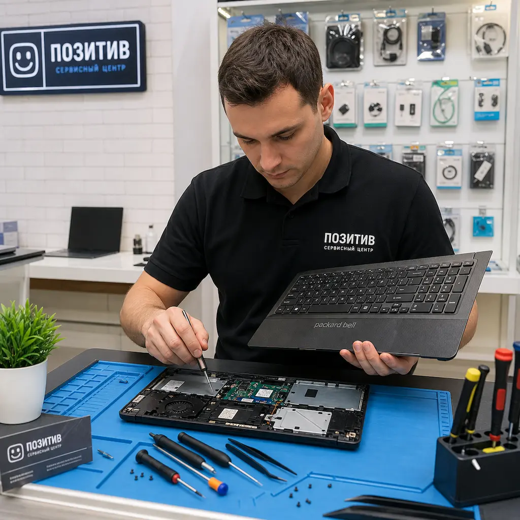 заменить клавиатуру на ноутбуке Packard Bell в Красноярске