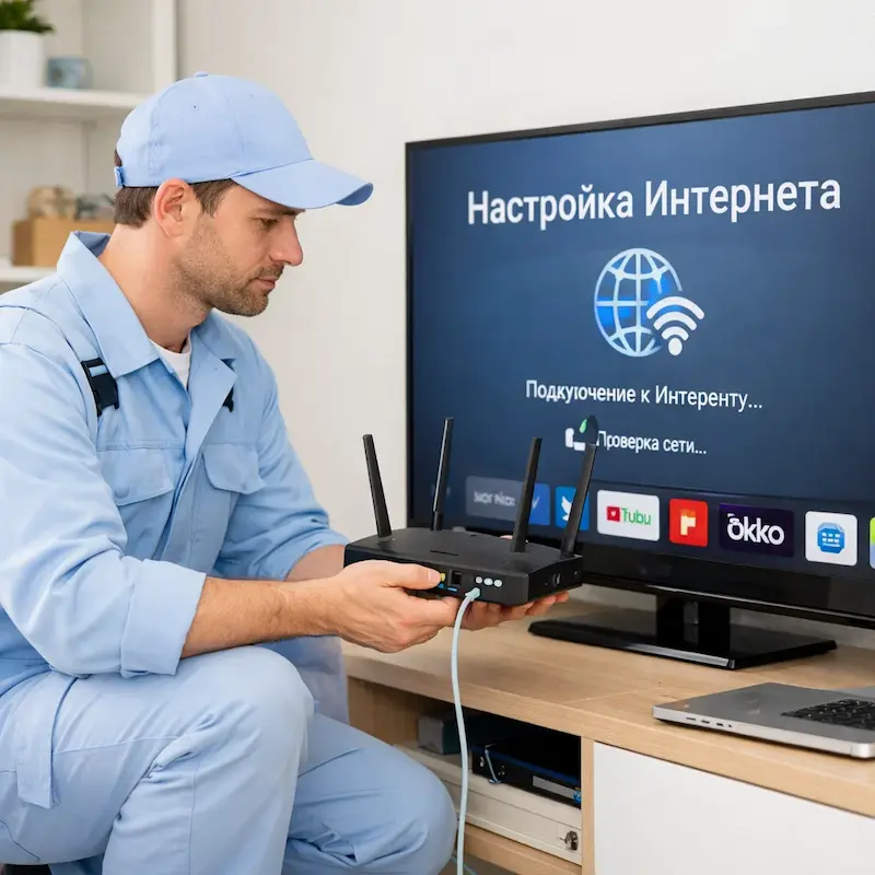 Настройка интернета на телевизоре в Красноярске
