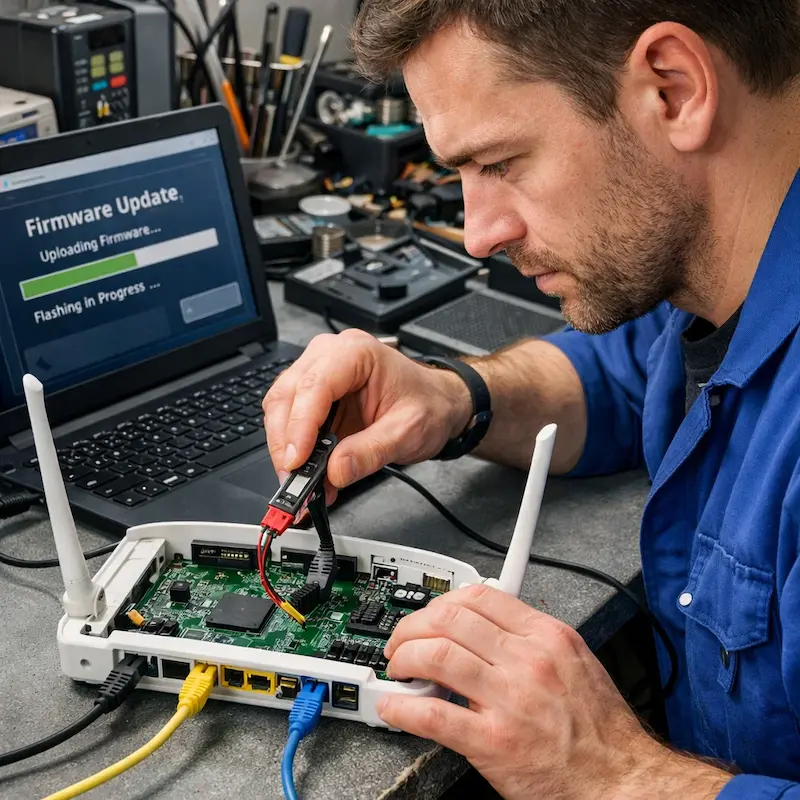 Обновление прошивки роутера в Красноярске